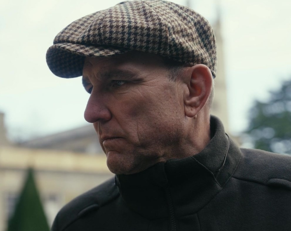 Classic Herringbone Tweed Flat Cap of Vinnie Jones as Geoff Seacombe