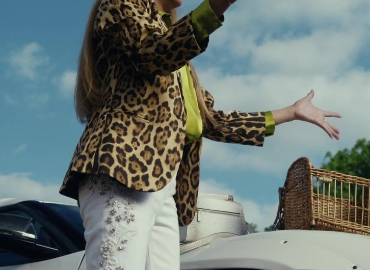 Leopard Pattern Jacket of Martha Millan as Mercy