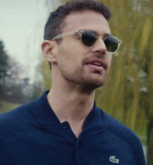 Transparent Frame Sunglasses Worn by Theo James as Eddie Horniman
