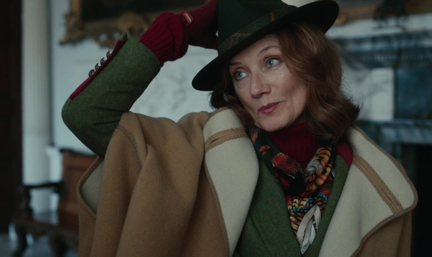 Forest Green Wool Fedora Hat Worn by Joely Richardson as Lady Sabrina