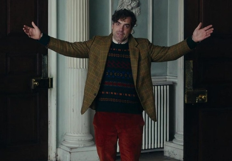 Fair Isle Pattern Sweater Worn by Daniel Ings as Freddy Horniman