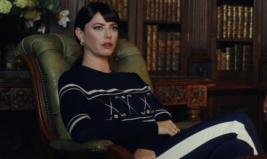Navy Blue and White Striped Trousers of Kaya Scodelario as Susie Glass