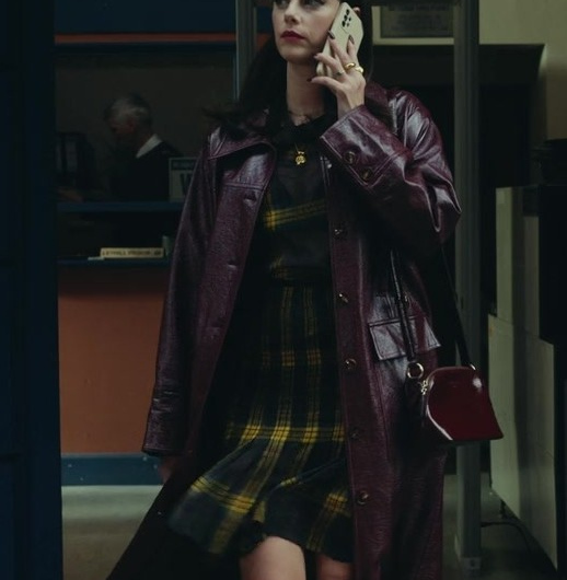 Yellow and Black Plaid Skirt of Kaya Scodelario as Susie Glass