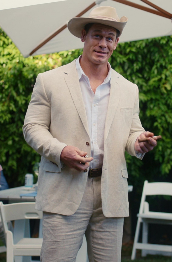 beige fedora hat - John Cena (Ricky Stanicky (Rod)) - Ricky Stanicky (2024) Movie
