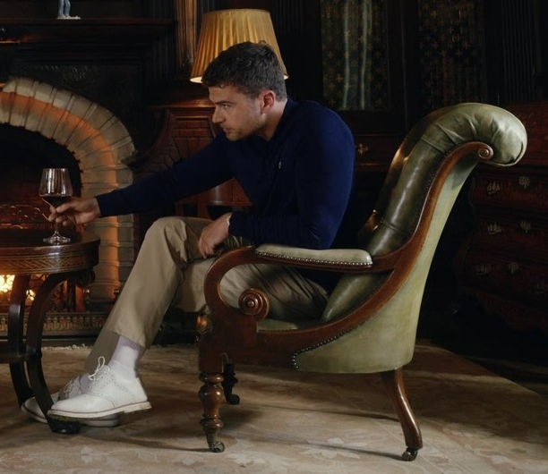 White Leather Boots of Theo James as Eddie Horniman