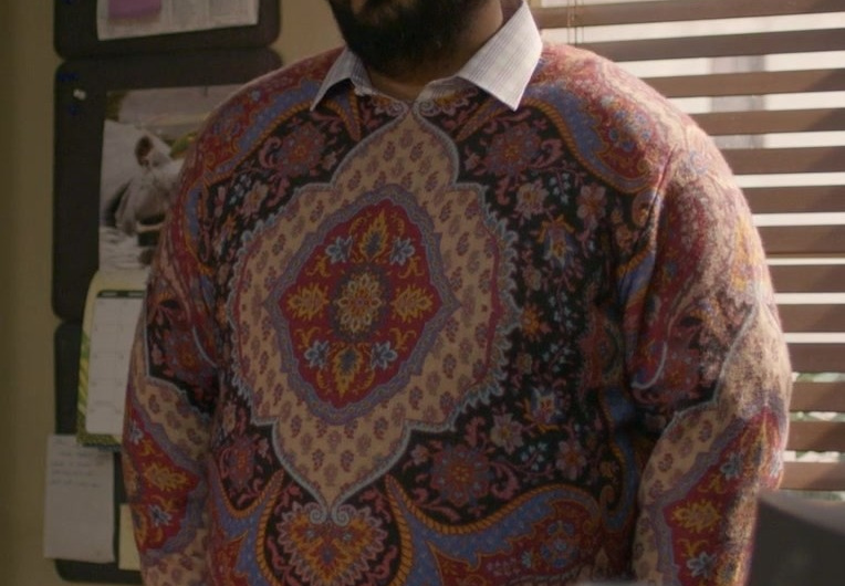 Paisley Print Sweater of Joshua Banday as Dennis