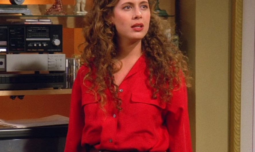 Red Button Down Shirt Worn by Jessica Hecht as Susan Bunch