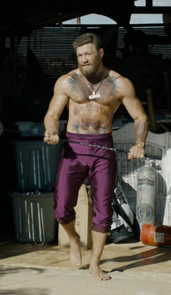 purple pants - Conor McGregor (Knox) - Road House (2024) Movie
