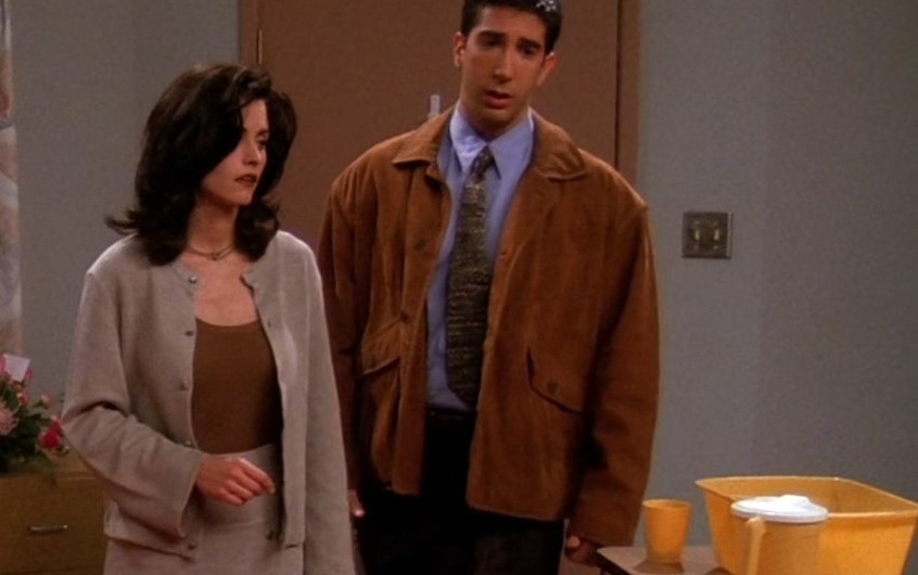 Classic Caramel Brown Jacket of David Schwimmer as Ross Geller