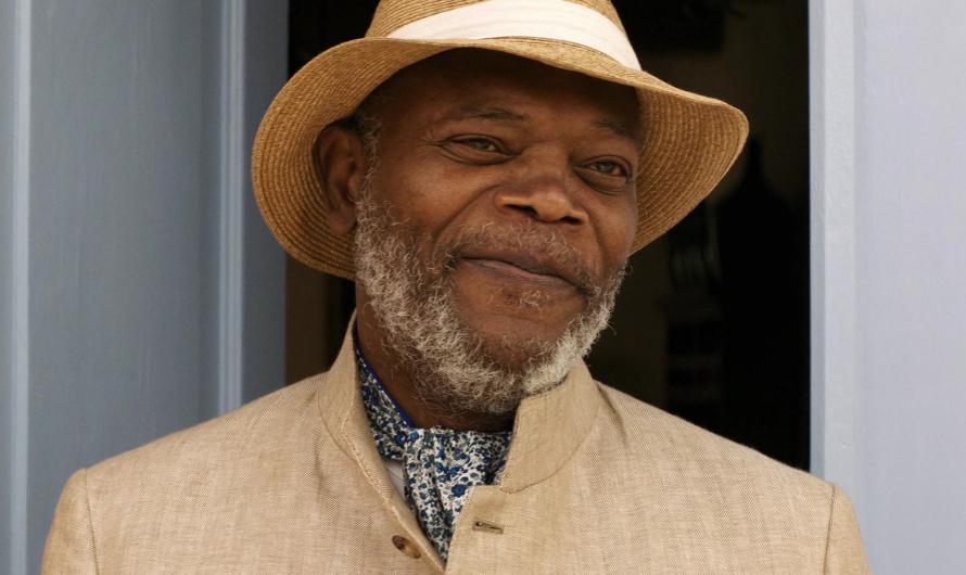 Straw Panama Hat with White Band Worn by Samuel L. Jackson as Alfie