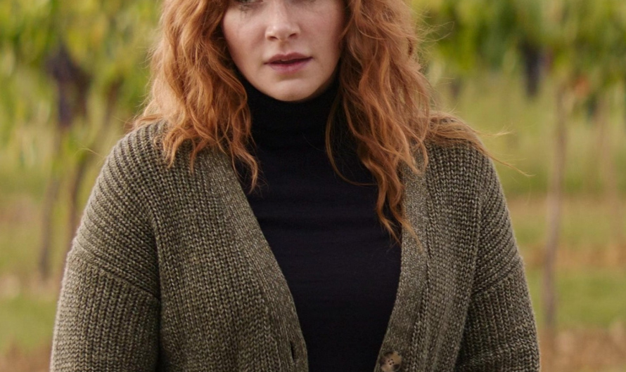 Green Knit Cardigan Worn by Bryce Dallas Howard as Elly Conway / Rachel Kylle