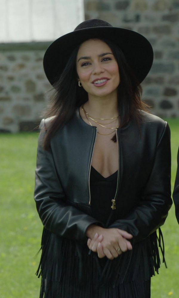 Black Wide-Brimmed Fedora Hat Worn by Vanessa Hudgens as Ruby Collins