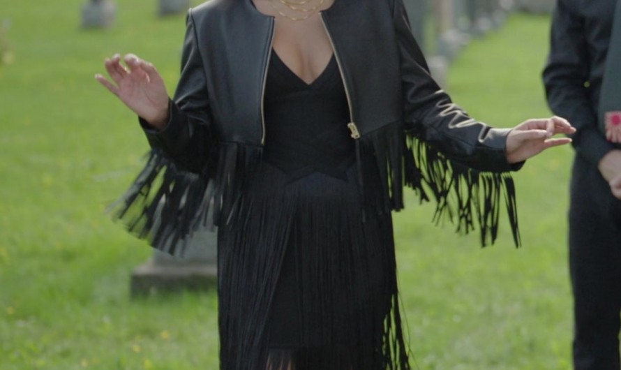 Black Fringed Dress Worn by Vanessa Hudgens as Ruby Collins