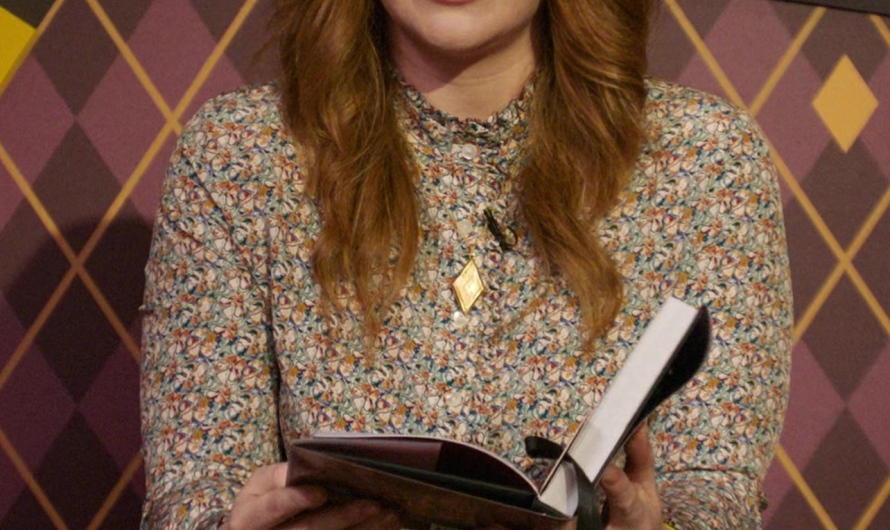 Floral Print Blouse with Ruffle Neck Worn by Bryce Dallas Howard as Elly Conway / Rachel Kylle
