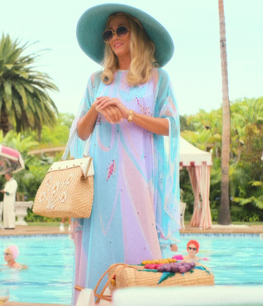 Pastel Blue Caftan Dress with Sequin Embellishments of Kristen Wiig as Maxine Simmons