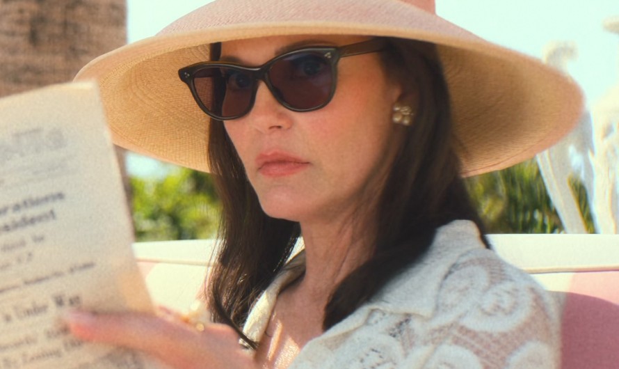 Wide Brimmed Sun Hat of Leslie Bibb as Dinah