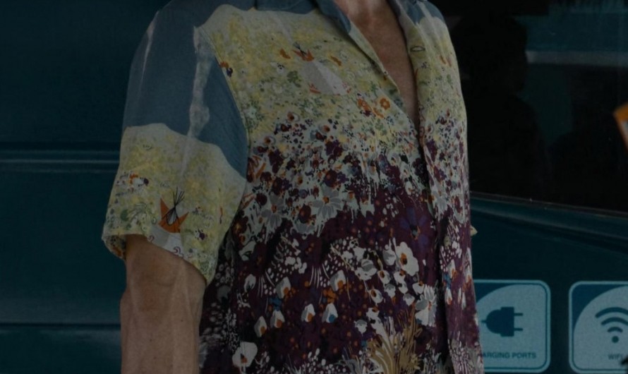 Mixed Botanical Print Relaxed Shirt Worn by Jake Gyllenhaal as Dalton