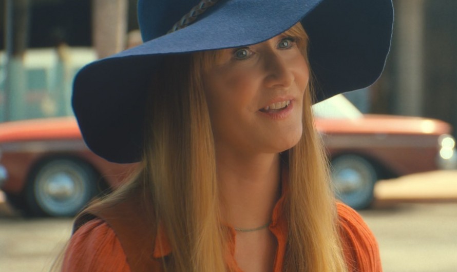 Nautical Navy Wide-Brim Floppy Hat with Braided Band Worn by Laura Dern as Linda