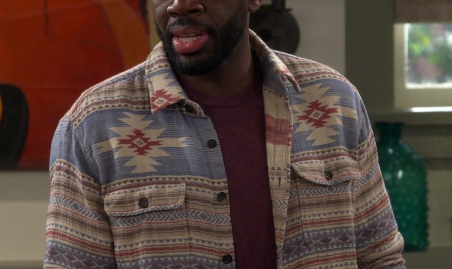Aztec Patterned Cotton Shirt Worn by Sheaun McKinney as Malcolm Butler