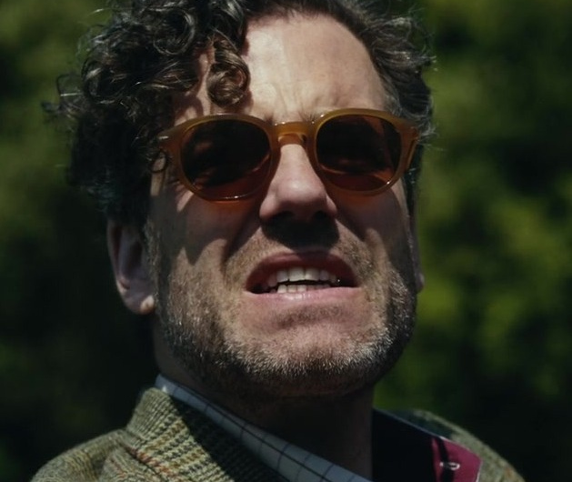 Retro Round Amber-Tinted Sunglasses Worn by Daniel Ings as Freddy Horniman