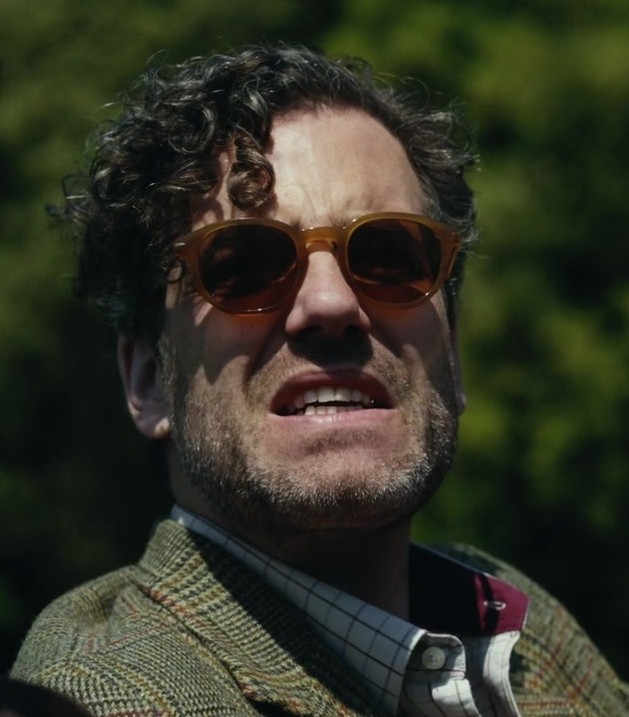 Retro Round Amber-Tinted Sunglasses Worn by Daniel Ings as Freddy Horniman