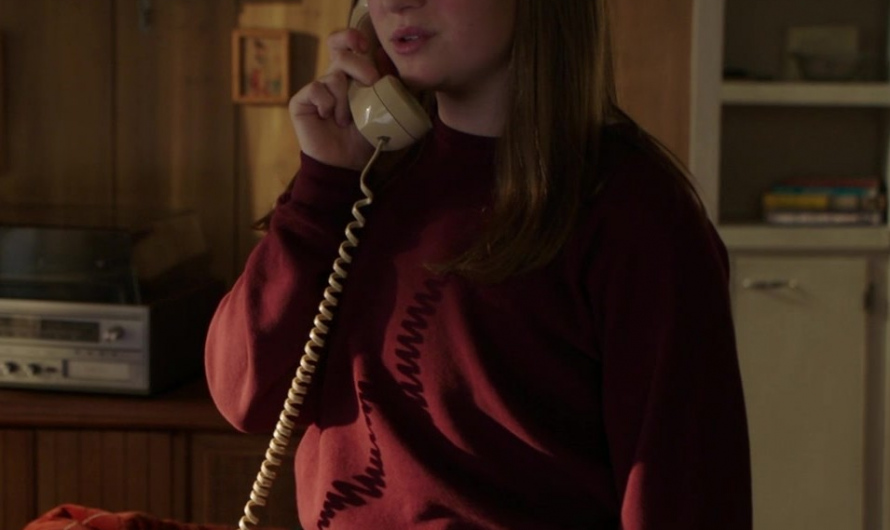 Red Sweatshirt Worn by Raegan Revord as Melissa “Missy” Cooper