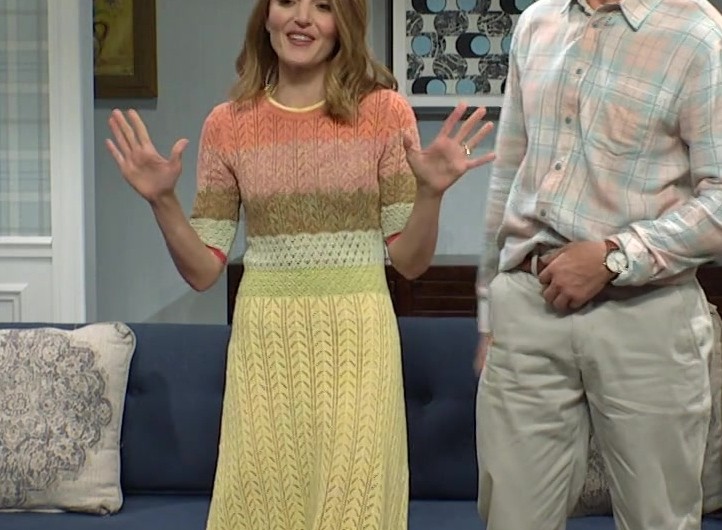 Multicolor Crochet Midi Dress of Chloe Fineman