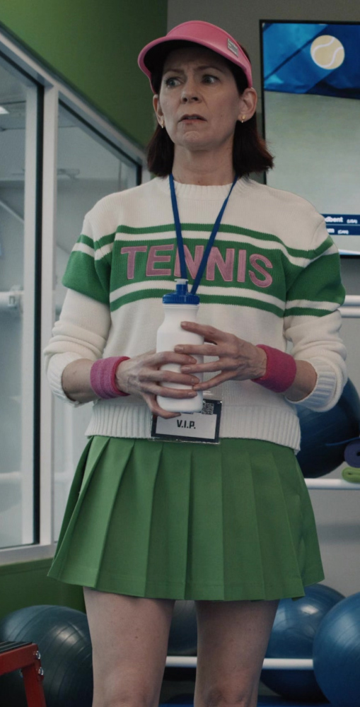 Green Pleated Tennis Skirt of Carrie Preston as Elsbeth Tascioni