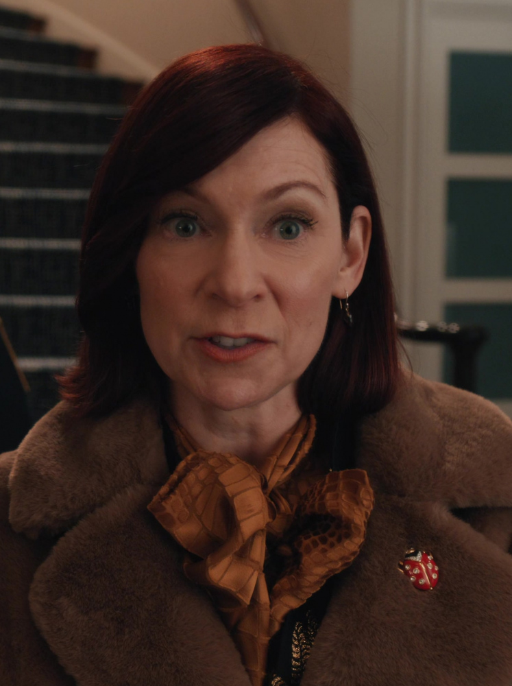 Red Ladybug Pin Brooch with Delicate Jewel Embellishments of Carrie Preston as Elsbeth Tascioni