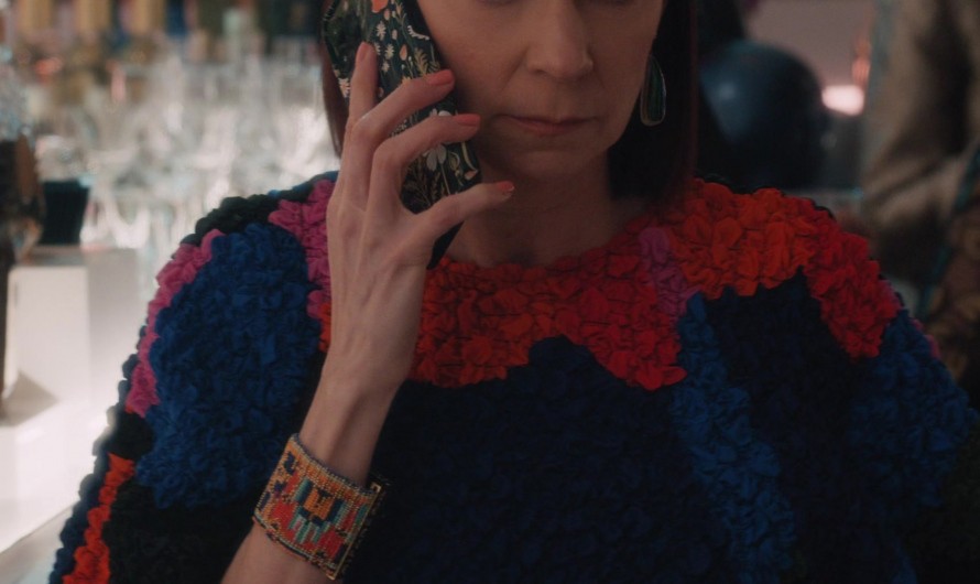 Bohemian Geometric Pattern Beaded Cuff Bracelet of Carrie Preston as Elsbeth Tascioni