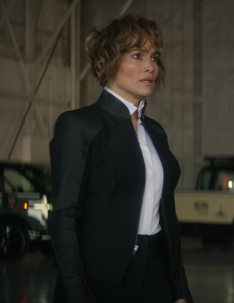 black jacket - Jennifer Lopez (Atlas Shepherd) - Atlas (2024) Movie