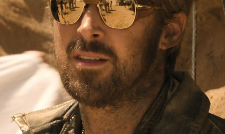 Classic Aviator Shades with Distinctive Brown Leather Sides of Ryan Gosling as Colt Seavers