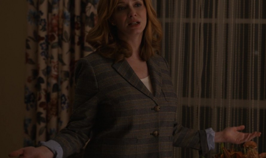 Classic Plaid Blazer of Christina Hendricks