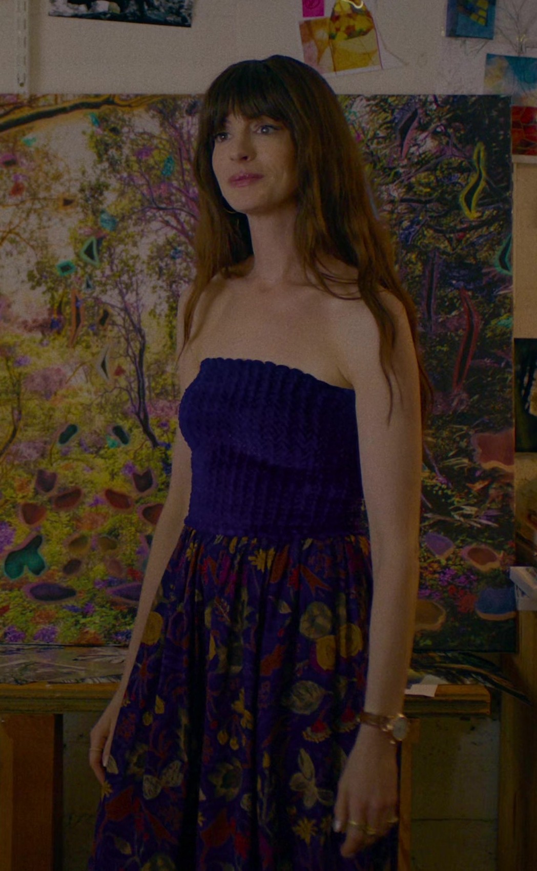 Floral Skirt of Anne Hathaway as Solène