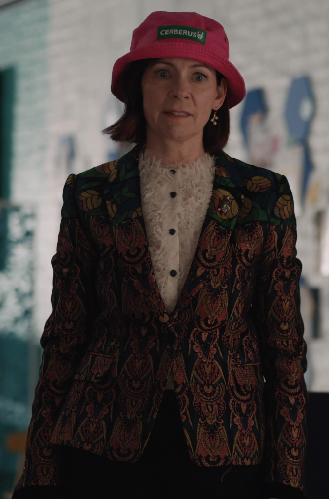luxurious patterned jacquard blazer - Carrie Preston (Elsbeth Tascioni) - Elsbeth TV Show
