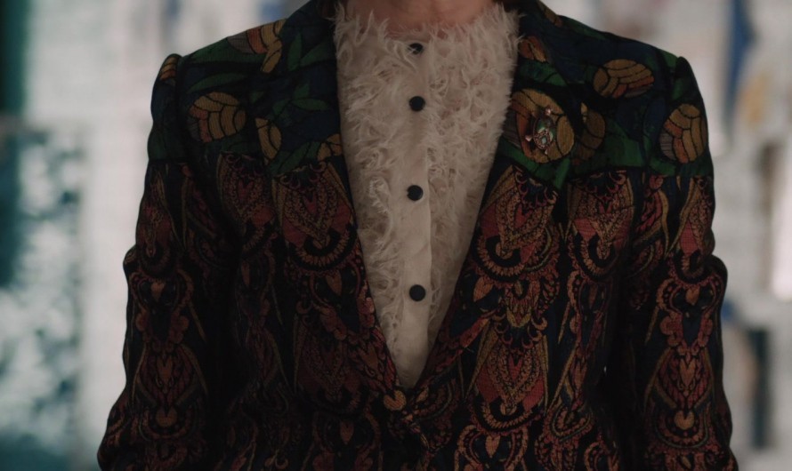 Luxurious Patterned Jacquard Blazer of Carrie Preston as Elsbeth Tascioni