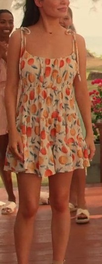 Fruit Print Mini Dress of Miranda Cosgrove as Emma