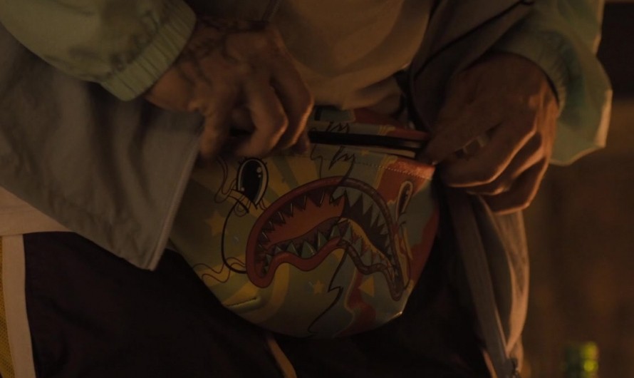 Colorful Street Art Inspired Belt Bag with Graphic Print of Angus Cloud as Dean