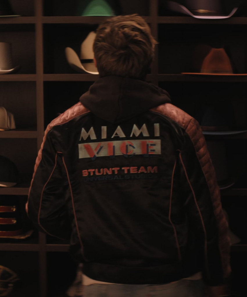 miami vice stunt team universal studios logo jacket - Ryan Gosling (Colt Seavers) - The Fall Guy (2024) Movie
