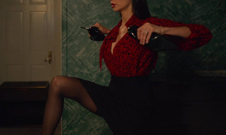 Black Stockings of Nina Dobrev as Amanda