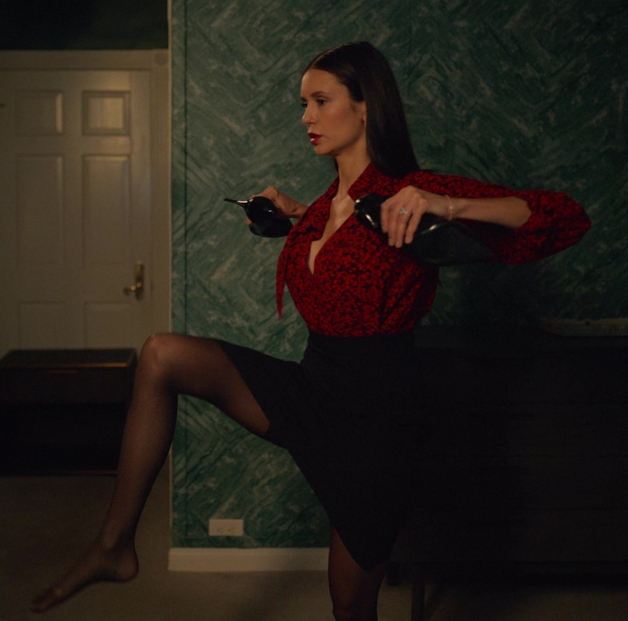 Black Stockings of Nina Dobrev as Amanda