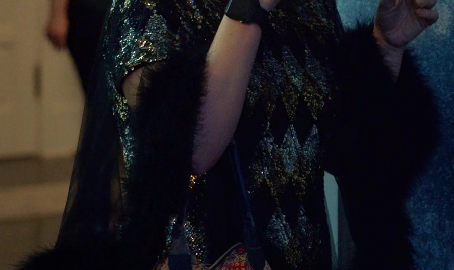 Paisley Print Handbag of Jillian Bell as Vivian