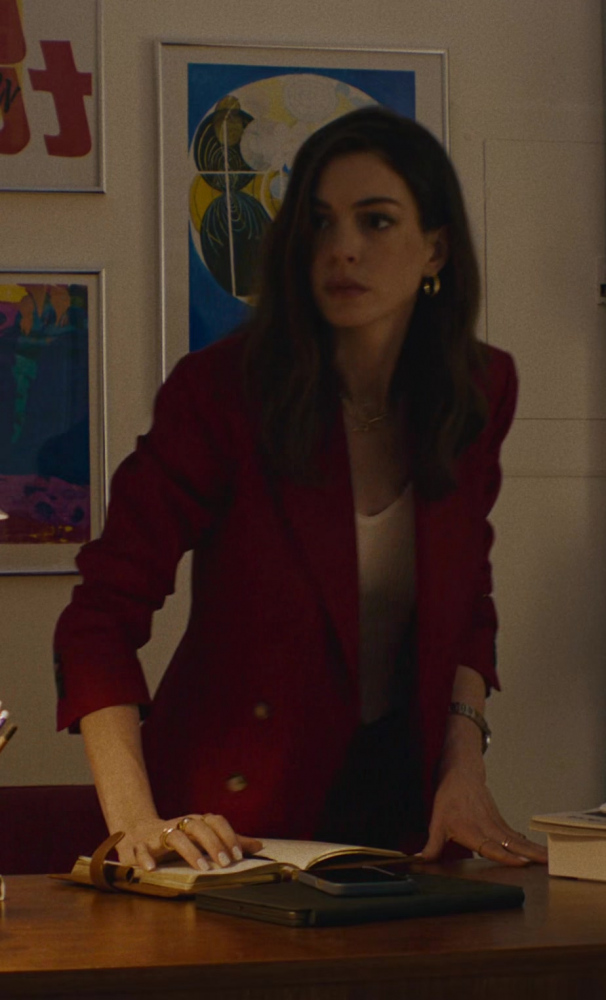 Red Blazer Worn by Anne Hathaway as Solène