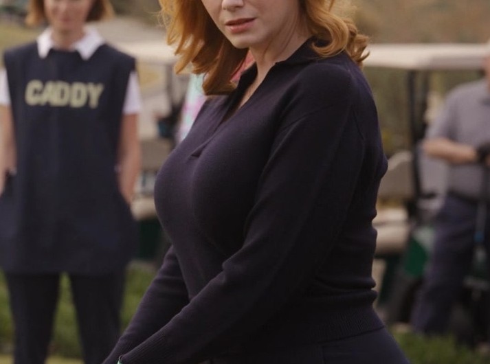 V-Neck Pullover of Christina Hendricks