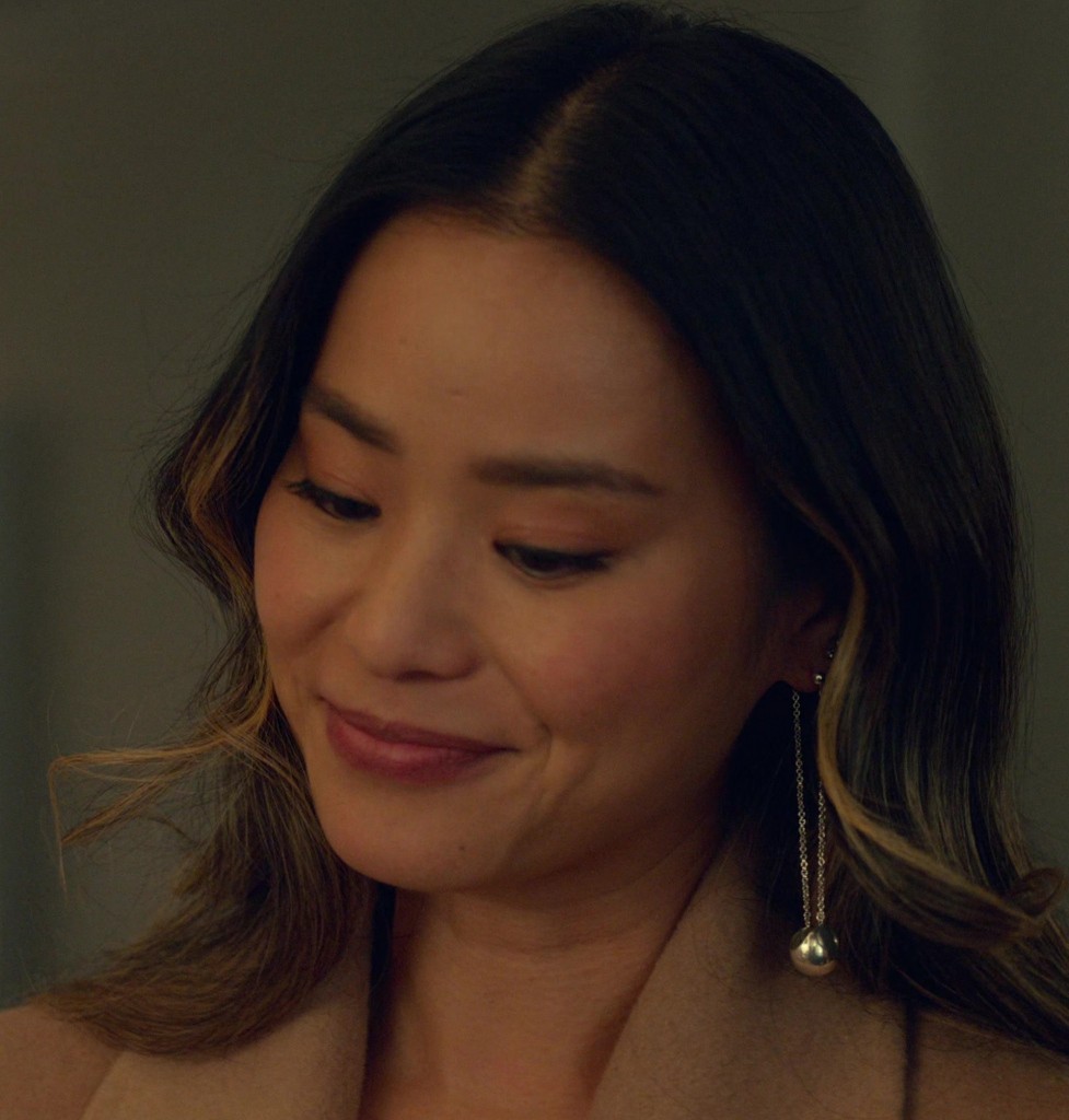 ball drop earrings - Jamie Chung (Jasmine) - Reunion (2024) Movie