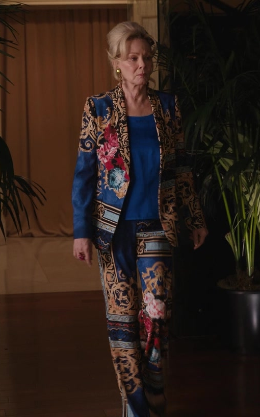 baroque print pants - Jean Smart (Deborah Vance) - Hacks TV Show