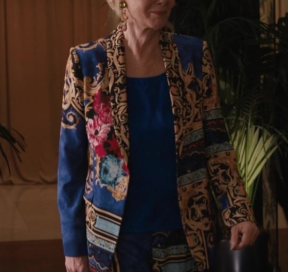 Baroque Print Blazer of Jean Smart as Deborah Vance