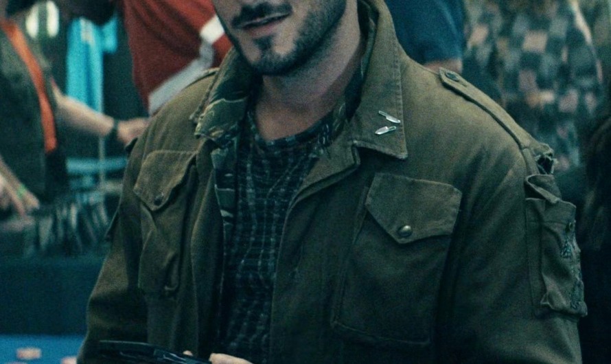 Military Style Rugged Olive Field Jacket of Tomer Capone as Serge / Frenchie