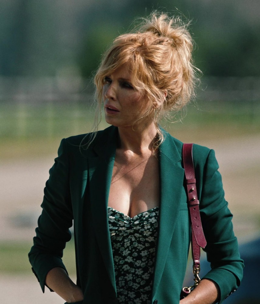 Deep Green Office Blazer of Kelly Reilly as Bethany "Beth" Dutton