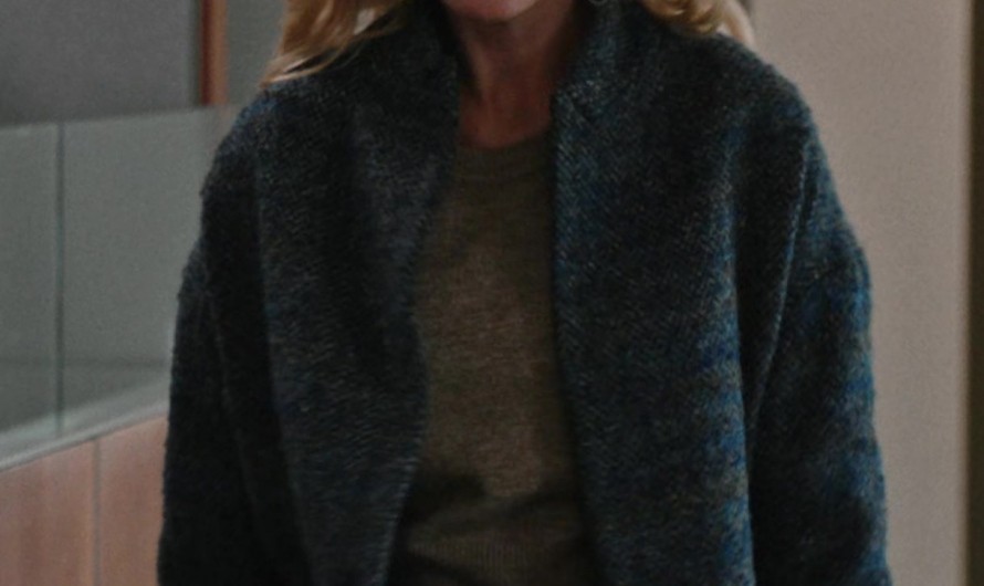 Blue Check Coat of Kelly Reilly as Bethany “Beth” Dutton